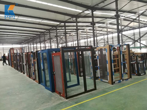 Pintu Franch Aluminium Dilapisi Bubuk Desain Modern untuk Pasar Ghana